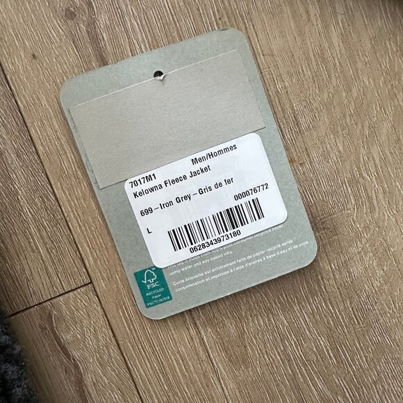 NEW Canada Goose Men's Kelowna Fleece Jacket - Iron Grey - Size Large - RARE - Picture 2 of 10